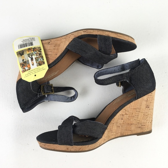 Toms Gray Clarissa Wedges T1016233 - Picture 2 of 6